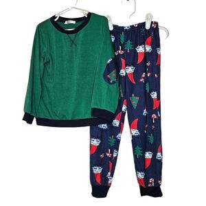 Gnome Christmas pajamas set jogger pants long sleeved shirt sz 6